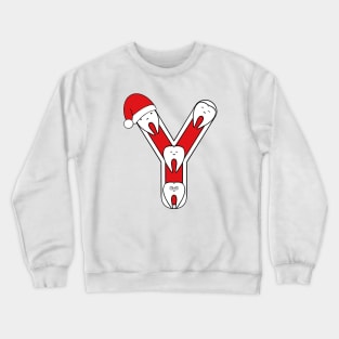 Letter Y (Happimola Christmas Alphabet) Crewneck Sweatshirt